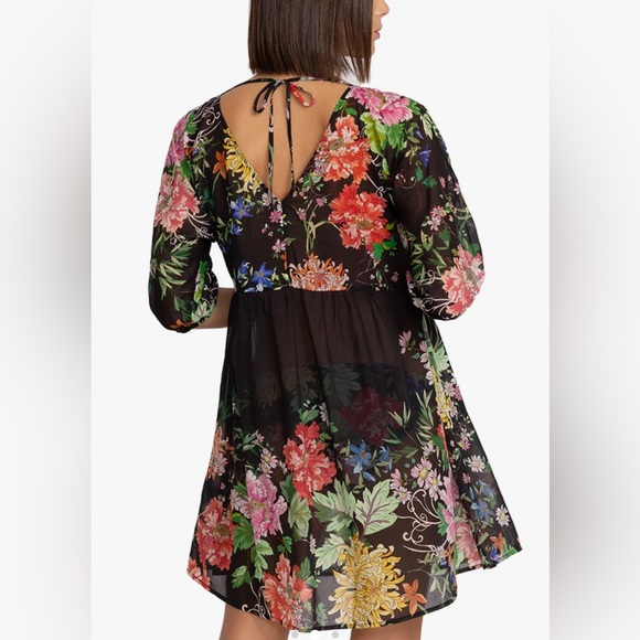 NWT Johnny Was Metalli Notte Printed A-Line Dress XL - Picture 2 of 5